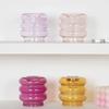 Современный цветной стеклянный подсвечник Nordic Home Decor Прозрачный стеклянный подсвечник Свадебное украшение Вечеринка Центральный элемент стола