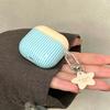 Корея Милый Сине-Желтый Узор Прекрасная Звезда Подвеска для AirPods 4 3 2 1 Pro 3 2-го Поколения Беспроводная Bluetooth Зарядная Коробка Чехол