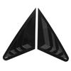 2Pcs Rear Side Window Louver Cover Left Right Impact Proof Sporty Look Rear Window Air Vent Scoop Sh