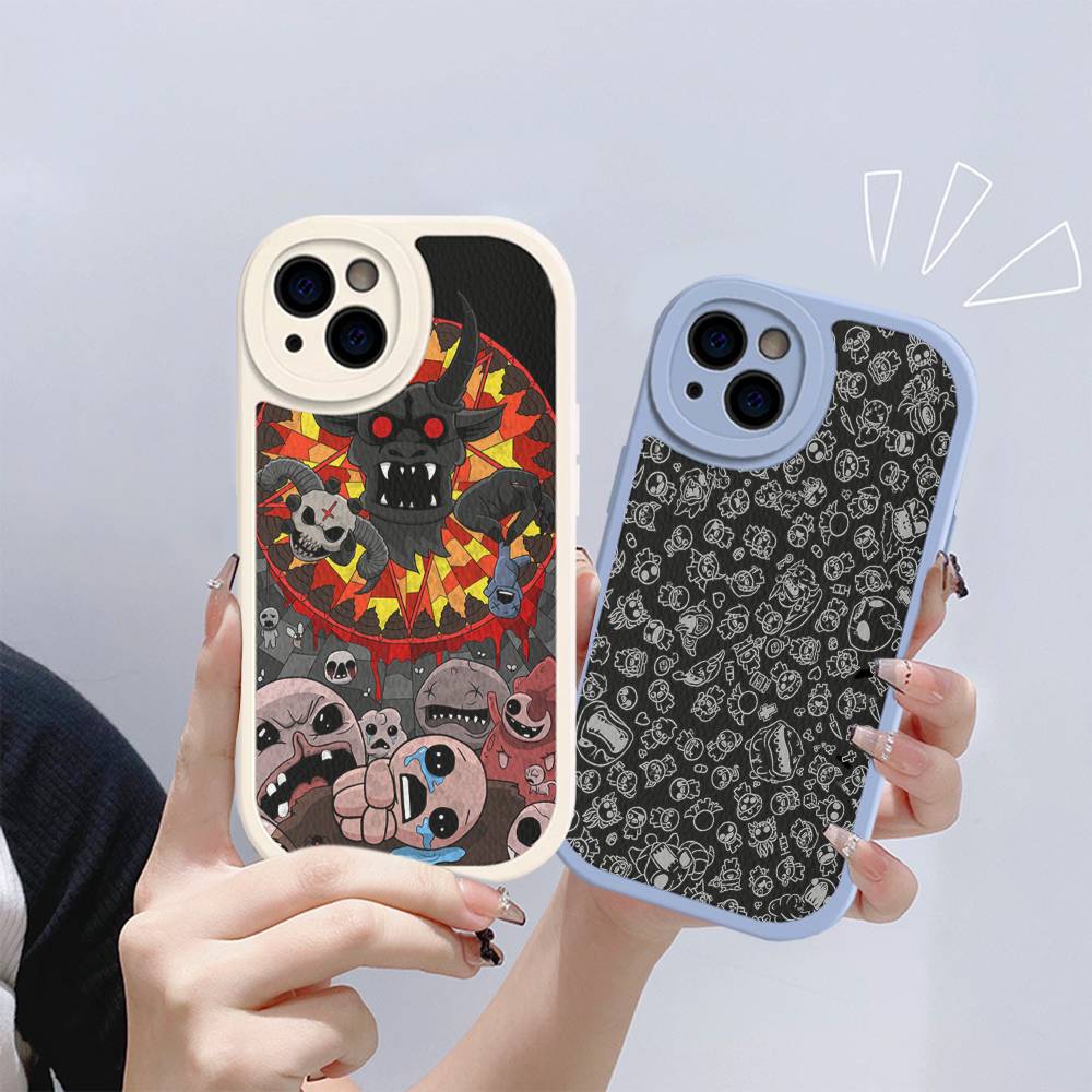 Чехол для телефона из кожи The Binding Of Isaac для iPhone 16 15 14 Plus 13 12 11 Pro Max