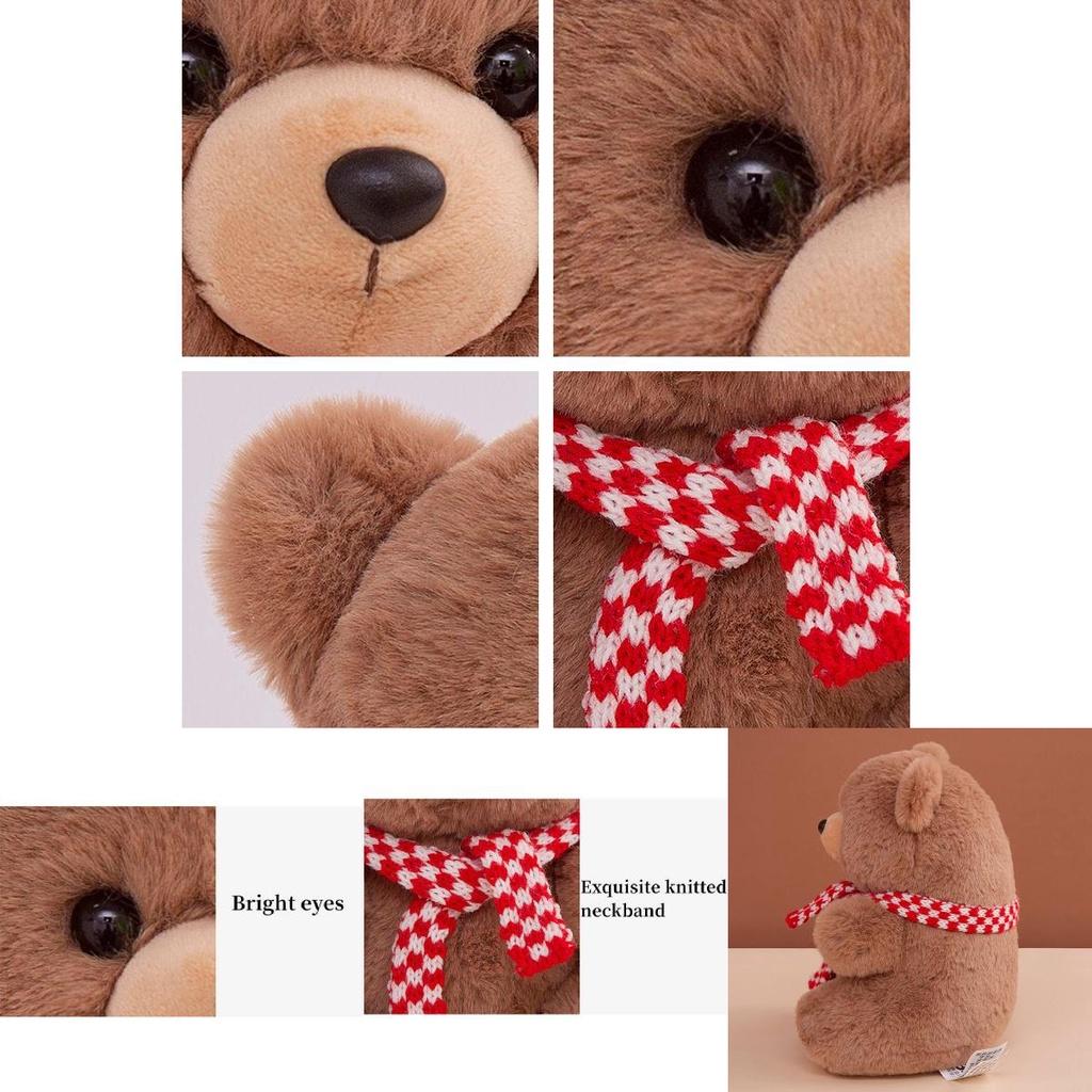 Snuggly Baby Bear Plush Toy Stuffed Doll Christmas Children Gift Home Decor Pillow