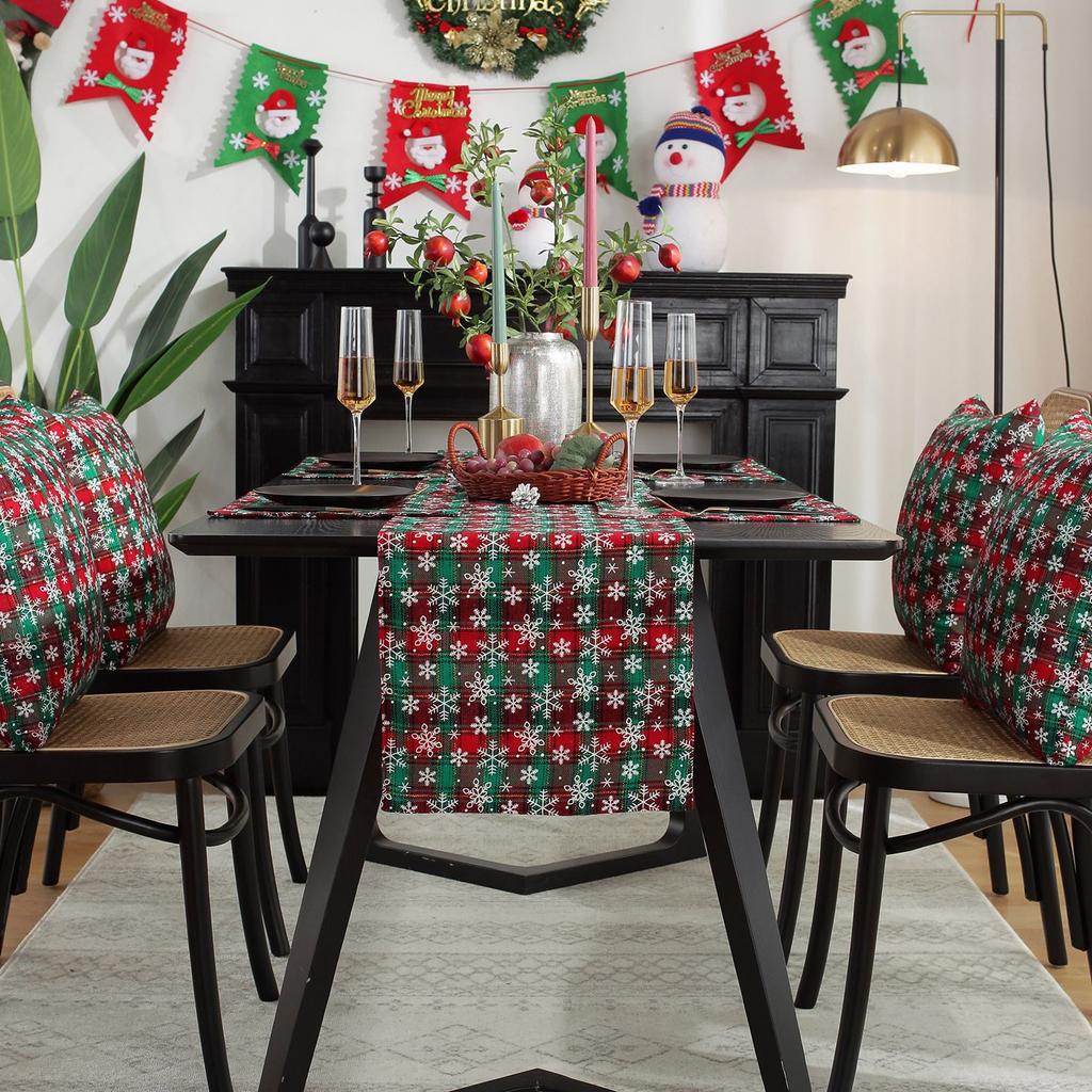 Christmas Ambience Table Flags Tablecloths Red Festive Tablecloth Table Flag TV Cabinet Coffee Table Cover Towel