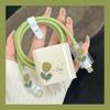 Applicable To Apple Data Cable Protective Cover Charger 18-20W Anti-breakage Winder Cute Flower Animal Advanced INS Style