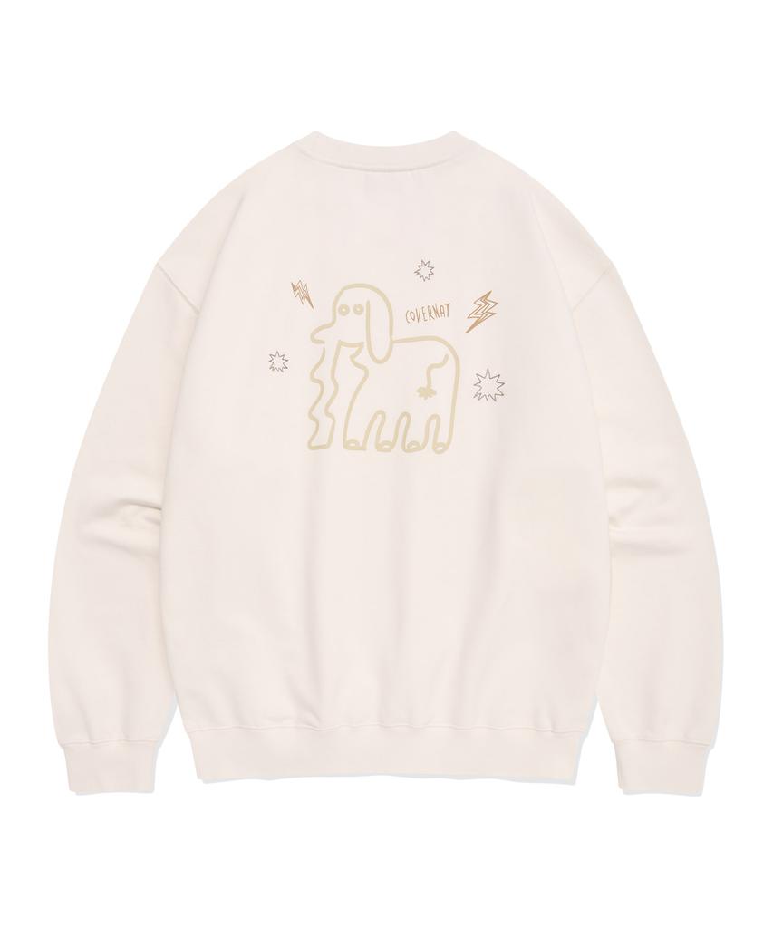 COVERNAT Sketch Sweatshirt Ivory