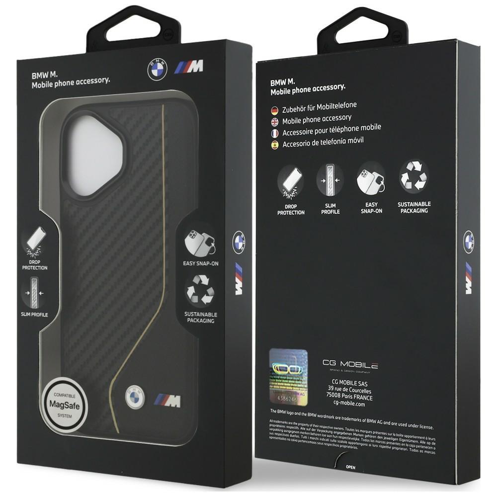 BMW M Carbon Line & Logo MagSafe Case for iPhone 17 Yellow