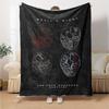1pc Blanket - Devil's Night Print Design,Lightweight Blanket for Sofa,Bed- Soft &Warm,Gift for All Seasons