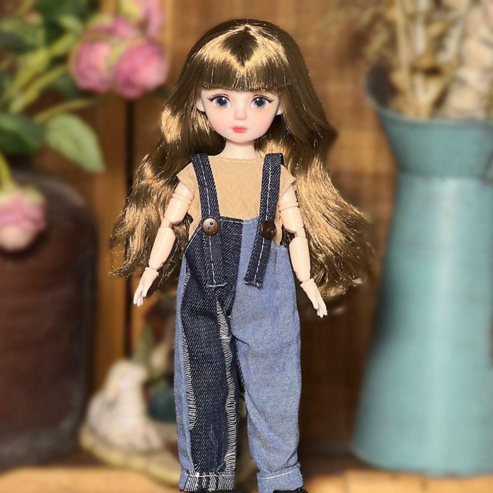 1/6 SD 30см Bjd Кукла с Одеждой Длинные Волосы Высокий Каблук Платье Принцессы Наряжать BJD Куклы Элегантные Привлекательные Глаза