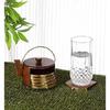 Rosewood Kettle Shape Coaster Set for Kitchen and Dining Table/Coffee Table.-Set of 6