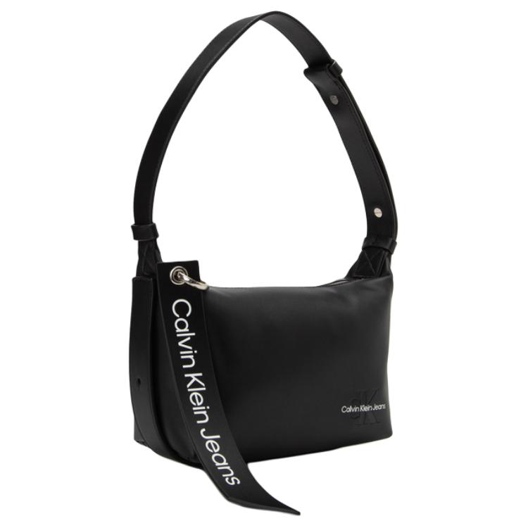 New CK/Calvin Klein Synthetic Leather Handbag, Shoulder Bag Women's Black DH3347-001