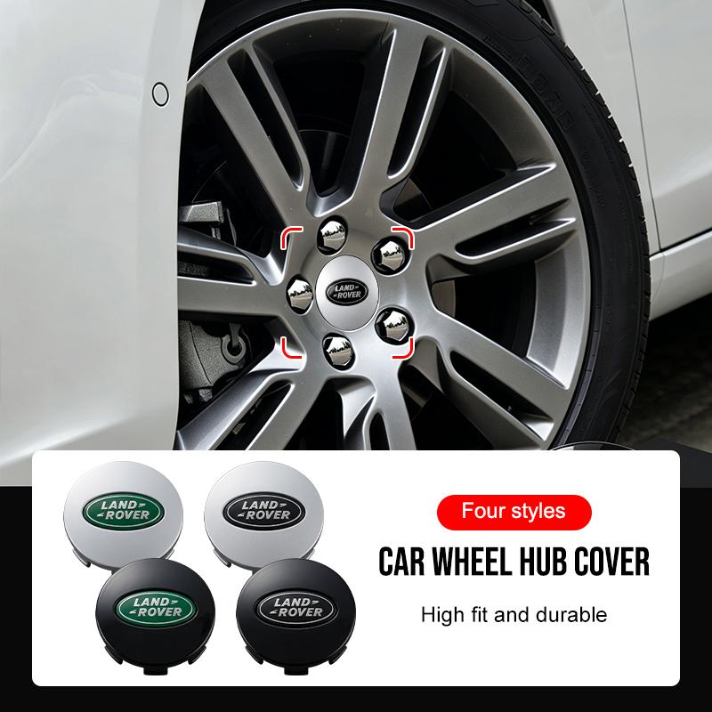 4PCS 65MM Car Emblem Wheel Center Hub Cap Rim Cover Waterproof For Land Rover Freelander 2 L2 LF L319 L462 Range Sport Evoque YU0