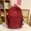 Casual Solid Softback Interior Compartment Backpacks for Women Soft Handle Interior Zipper Pocket Nylon Bags