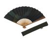 Kyoto Large Kyoto Craftsman Handmade Fan Bag Presentation Green [Hasegawa] Fan, Kasumi, Size, Fan, Included, Box,