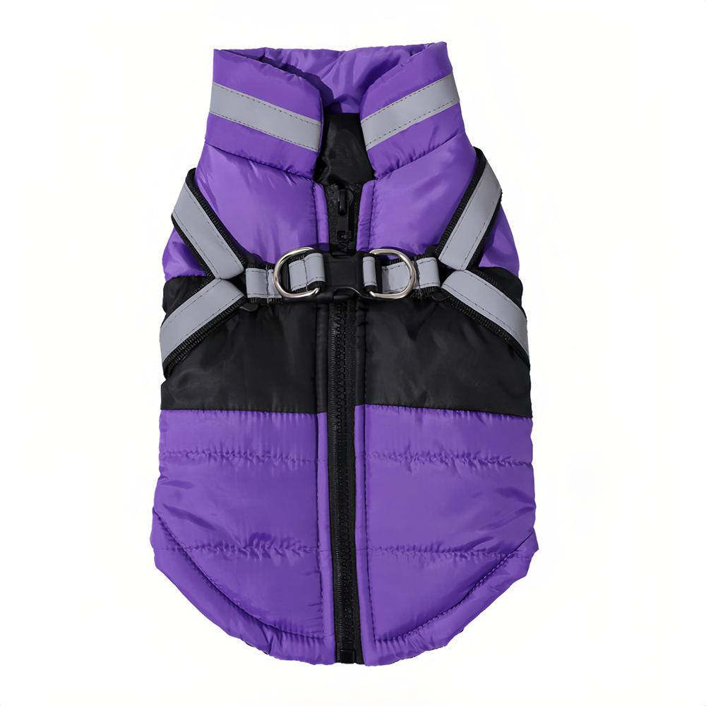 Dog Coat With Harness Winter Warm Dog Clothes For Small Medium Dogs Cats Windproof Cat Clothing Chihuahua Yorkshire Pet Jacket
