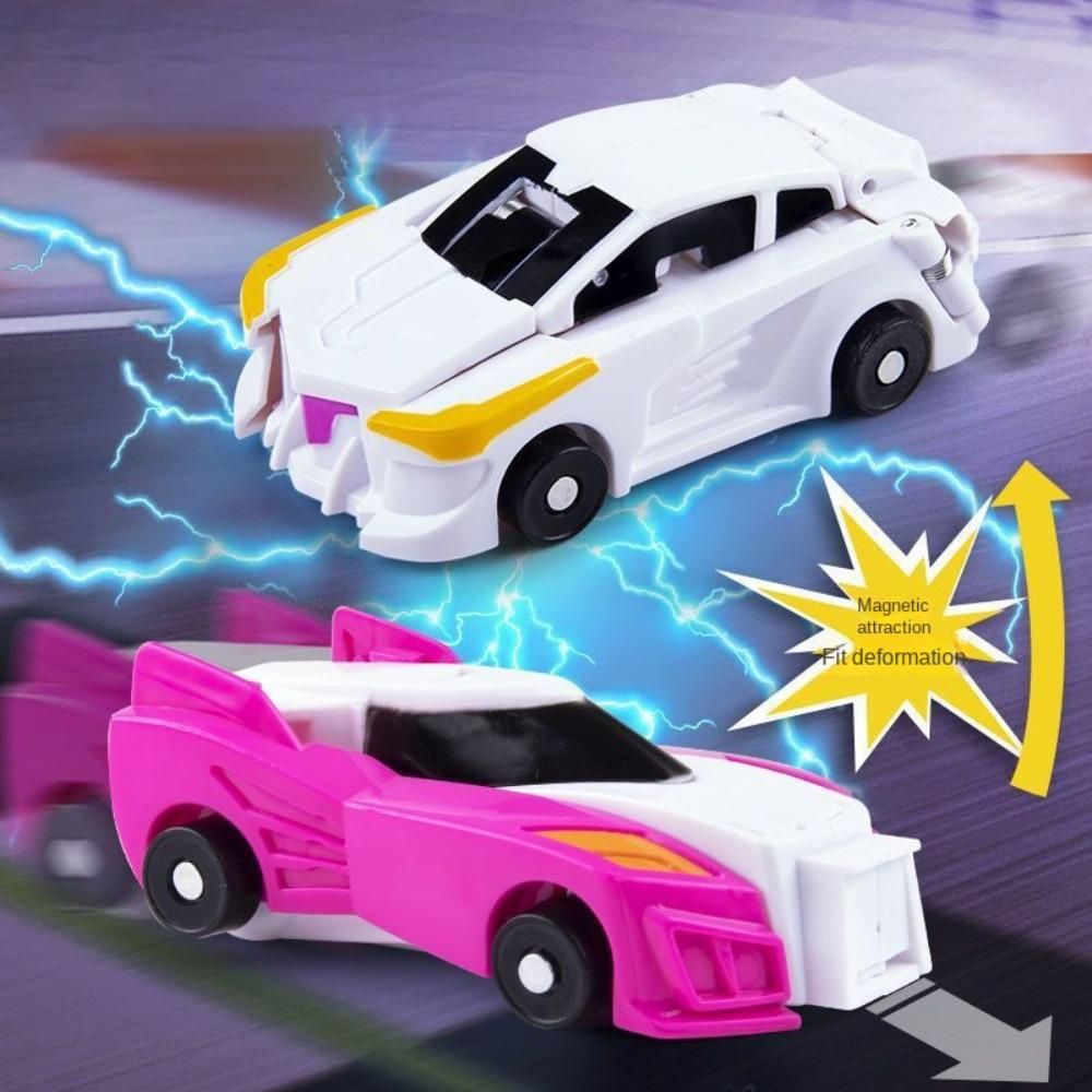 Winged Pegasus Car Model Inertial Sliding Racing Car Creative Car Transforms Into Unicorn Toy