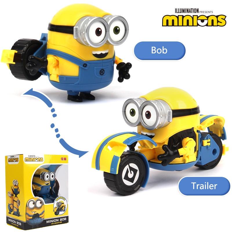 Гадкий Я Миньоны Кевин Стюарт Боб Фигурка Деформация Модель Игрушечная Машинка Соберите Всю Линию Для Максимального Экшена!