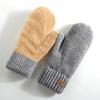Thick Double-Layer Mittens Warm Knit Mittens Suitable Warm Gloves  Party Occasions