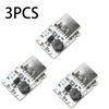 1/3/5PCS DC 5V Charge/Discharge Module Mini Li-ion Battery Charging Module Boost Power Supply Board with Protection Type C 1.2A