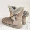UGG 24.0 Угги 2-в-1 Короткие Серо-бежевые Женские(ИСПОЛЬЗОВАЛ)