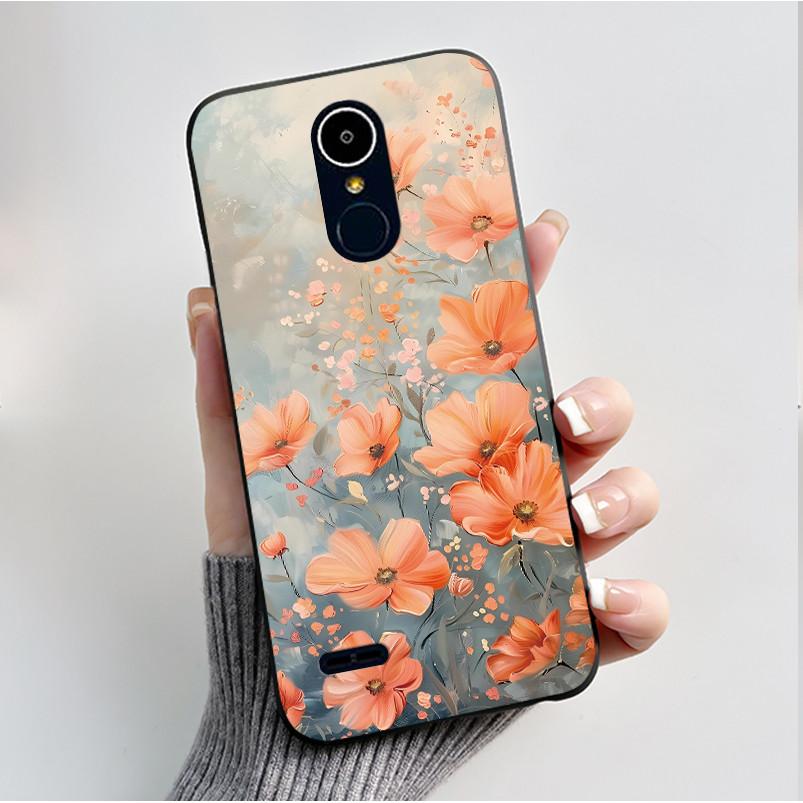 Чехол для LG K8 2017/LG K8 2018/LG K9 2018 Мягкий Силиконовый Черный Корпус для LG K10 2016/LG K10 2017 Чехол Милый Цветочный Мультяшный Чехол