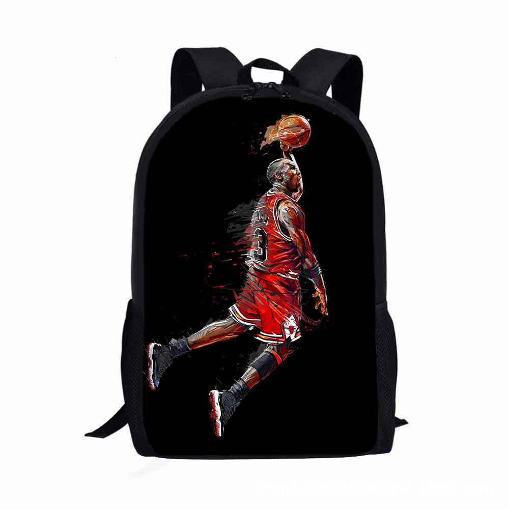 Стильный рюкзак Kobe Curry James Звезда баскетбола для детей и подростков
