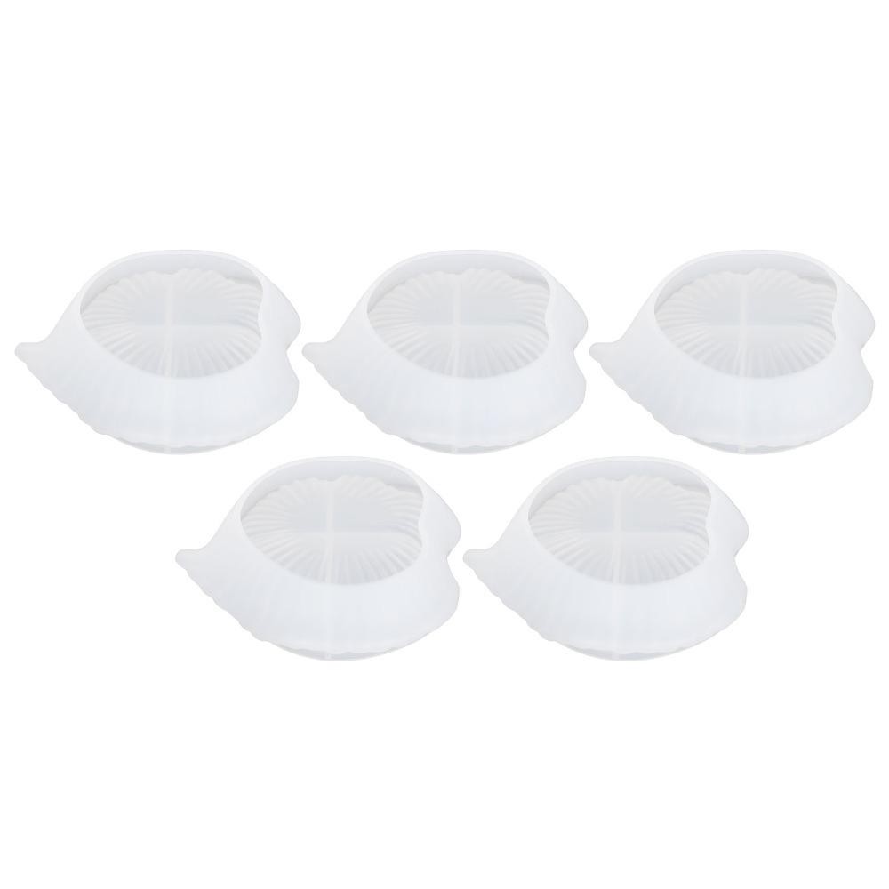 5pcs Non-Stick Resin Casting Mould Leaf Leaf Shaped Dish Mould Silicone Mould  Jewelry Making