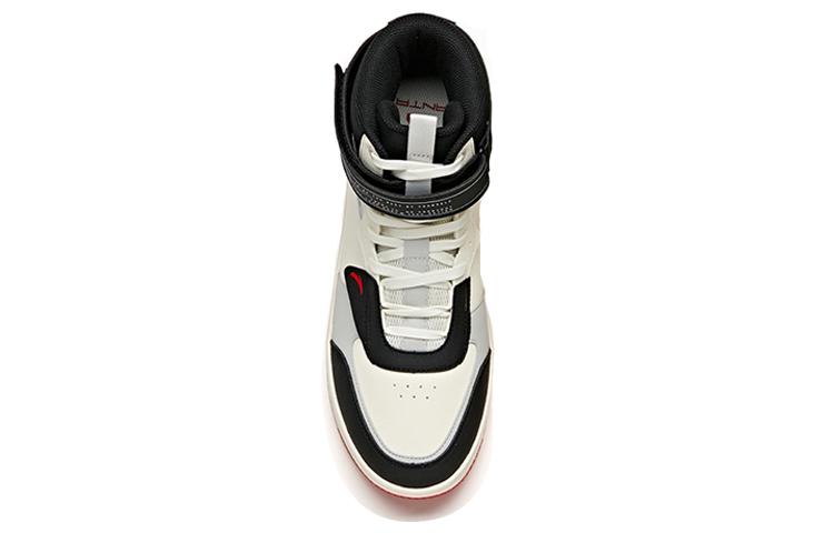 Men's Sneakers Anta Slip Resistant High top Skateboard Shoes Men's Black White