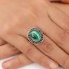 Malachite Gemstone 925 Sterling Silver Handmade Designer Ring Women Gift Jewelry RR-62-37