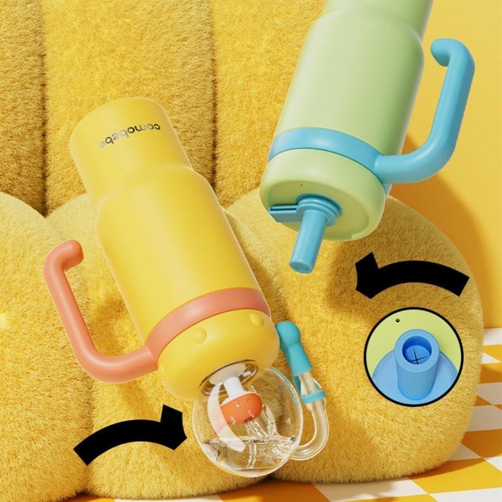 Double Drinking Lid Insulated Water Bottle Leak Proof Whale Cup New Whale Fountain Tumbler