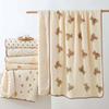 Soft Baby Bean Blanket Bear Printed Nap Sleeping Rug Cover Blanket for Infant  Dormitory