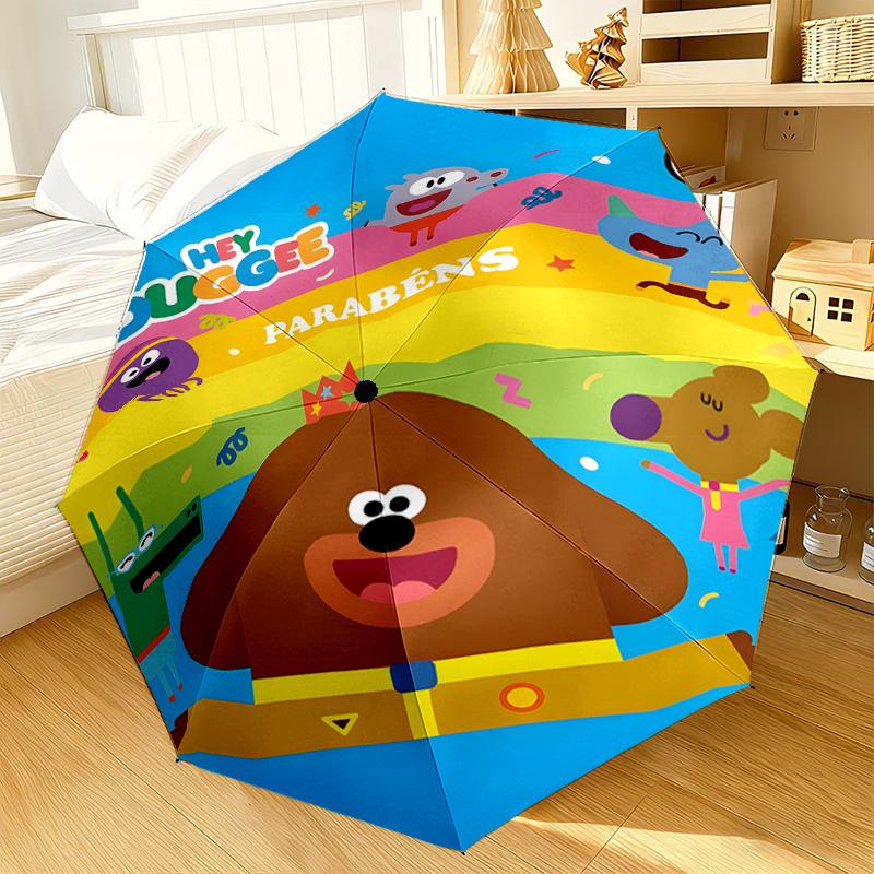 Bee's Rainbow Adventure Umbrella 8-Frame for Travel, camping, Casual Lightweight Portable Umbrella, Essential for every family Holidays Gift