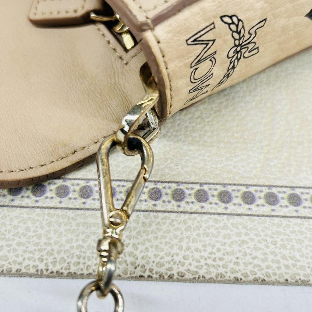 [Pre-Owned] Millie Visetos Monogram Envelope Bag Chain Bag Leather Crossbody Bag Small - Very Good #3A2DX9