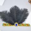 Feather Flapper Headbands Mardi Gras Prom Dancer Headpiece for Party Carnivals Celebrations Headwear Hair Styling