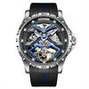 AILANG Fashion Sports Design Tourbillon Watch Men's Waterproof Rubber Strap Automatic Mechanical Watch Hollow Watch for Men