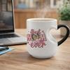 Кружка-хамелеон "Лучшая мама на свете", термочувствительная керамическая кружка, проявляющая скрытый дизайн в форме сердца, уникальный подарок на День матери для мамы, бабушки