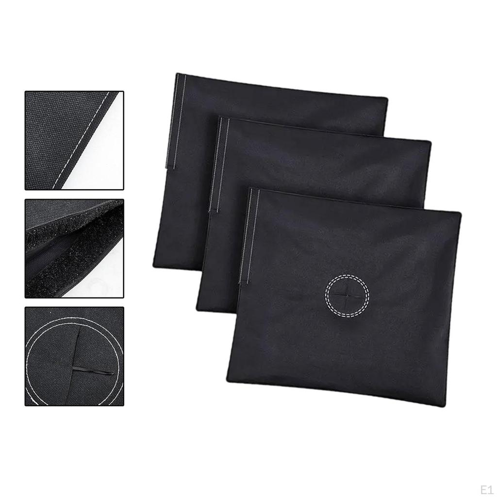 3x Sandbag Weight Bag Umbrella Base Black 18"x19" Heavy Duty Flags Sand for Fishing Chair