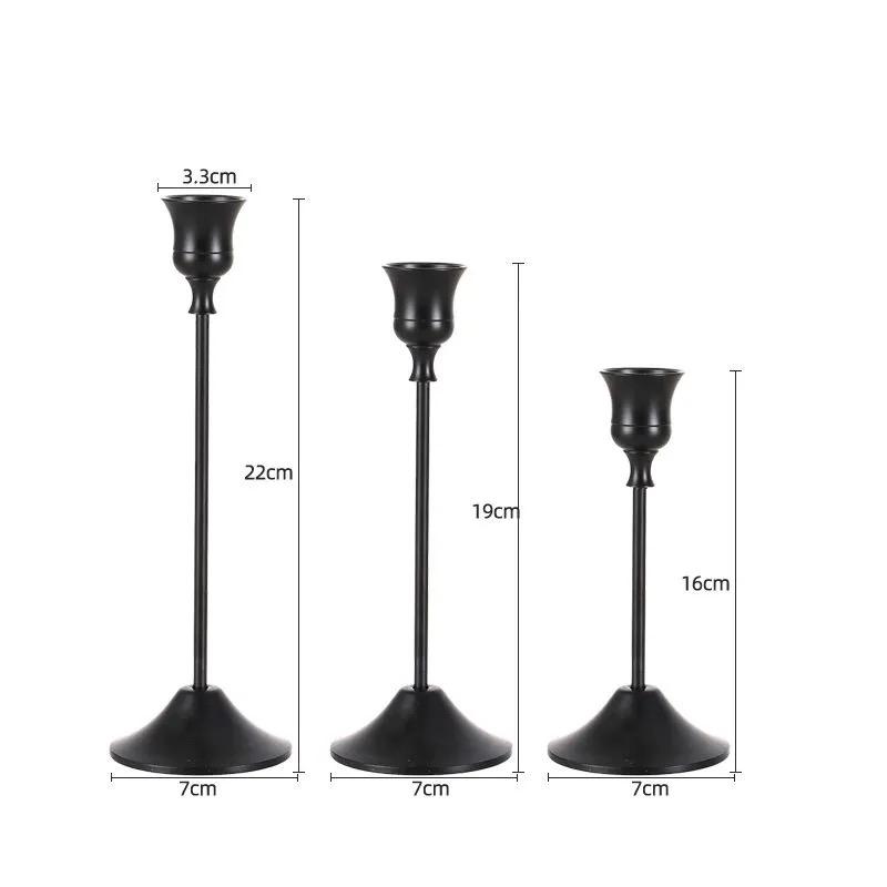 Nordic Vintage Metal Candle Holder – Romantic Candlelight Dinner Decor for Valentine’s Day and Home Decoration