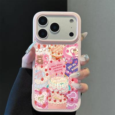 Cute Butter Cake Pattern Phone Case For iPhone 17 17Air 15 14 13 12 11 16 Plus 16 17 Pro Max Shockproof Soft Cover Funda Shell