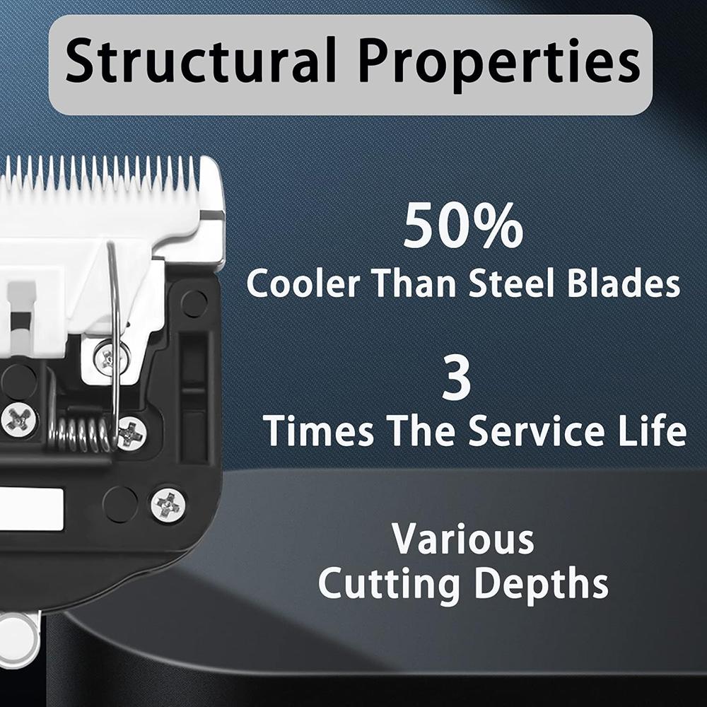 Electric Tufting Carpet Clipper Blade, Replaceable Ceramic Blade 5 Levels Adjustable Carpet Trimmer Blade Pet Hair Trimming Tool