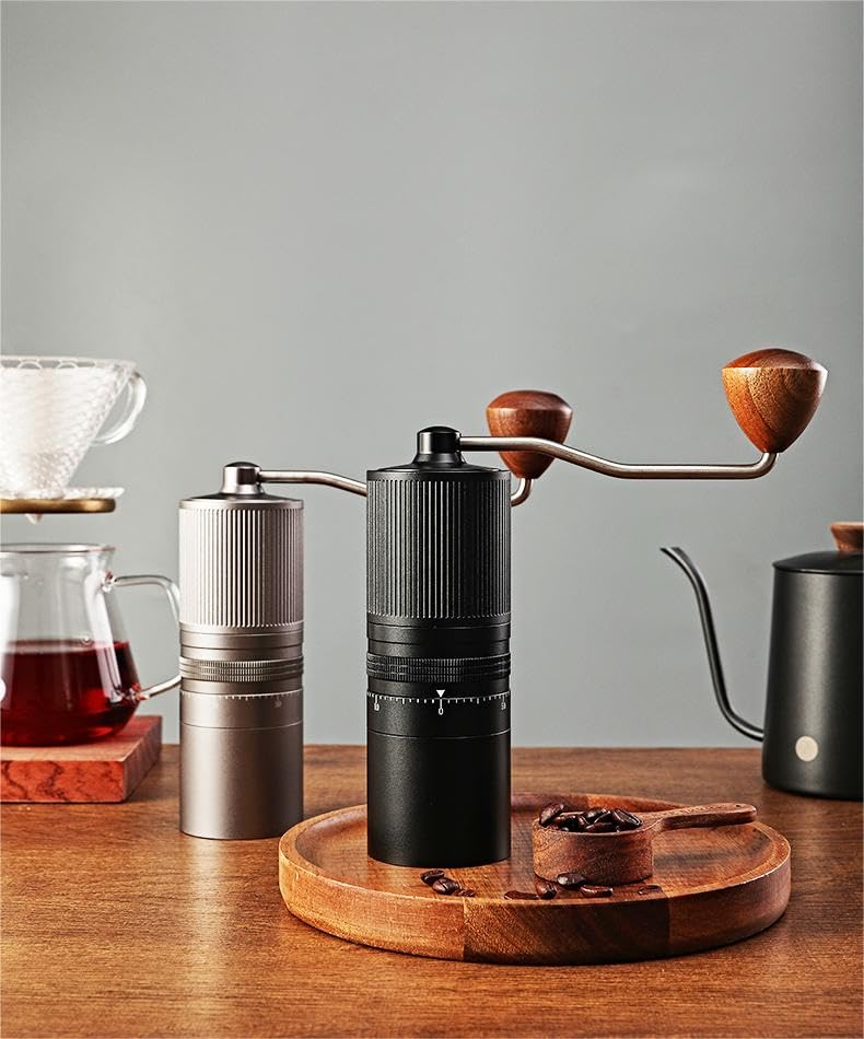 Coffee Space Coffee Mill Manual Coffee Grinder Coffee Mill Large Capacity 28g External Roughness Adjustment Function Clean Conical Blade Highly Hard