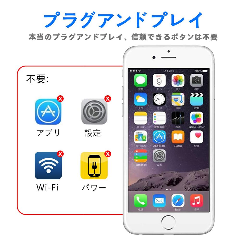 MFi Certified iPhone HDMI Conversion Cable Lightning HDMI Conversion Adapter iPhone HDMI Adapter Digital AV 1080P for iPhone No Delay Japanese