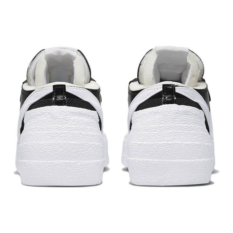 Nike Черные лакированные кроссовки унисекс Sacai x Blazer Low White DM6443-001