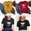 Women Graphic Bee Print T Shirts Cute Soft Loose Fit Summer Casual Tee Sizes S 5xl