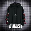 Осенняя мужская повседневная толстовка с капюшоном Свитшот Techwear Хип-хоп Стиль Харадзюку Пэчворк Японская уличная одежда Darkwear