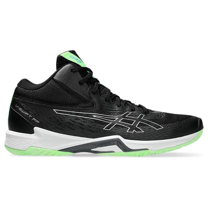 Asics V-SWIFT FF MT 4 Унисекс Средние Тренировочные Кроссовки Черно-Зеленые 1053A064-001