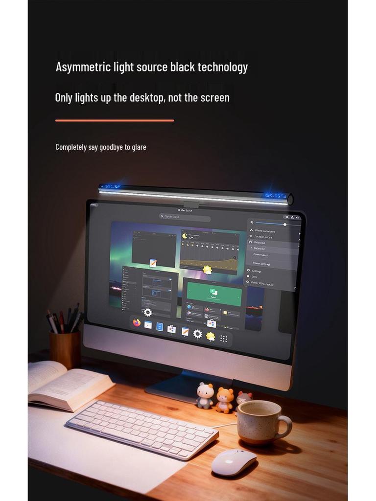 Светодиодная настольная лампа полного спектра с антибликовым покрытием, высоким индексом цветопередачи Ra95 и защитой глаз