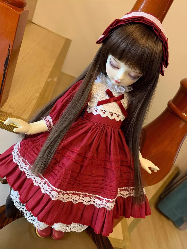 ХАМРЕТИППЗ 14 16 13 BJD Шарнирная кукла Платье куклы Костюм куклы Одежда горничной Шарнирная кукла Наряд Кукла для переодевания Платье куклы Платье принцессы, Красная принцесса