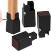 BOIVSHI Height Adjustable Extension Legs, Set of 4, for Tables, Kotatsu Tables, Desks, Adjustable Height, 10cm, Adjustable from 2.8cm To 6cm, Black