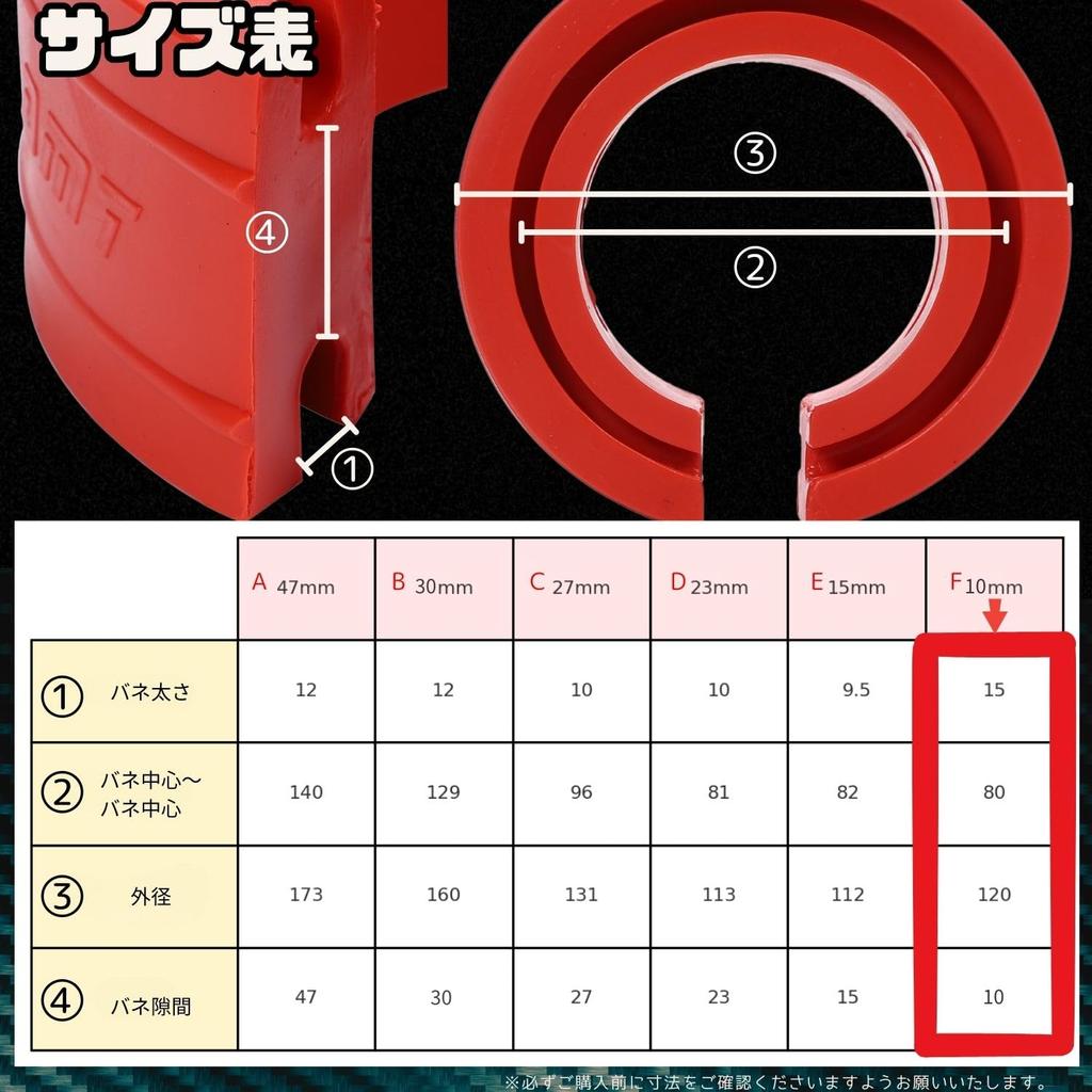Парарект Резиновая проставка Пружинная резина Комплект из 2 штук Регулировка высоты подвески Амортизирующая резиновая проставка 12 мм (F)