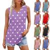 Women's Girl V Neck Tank Top Printing Casual  Top Tank Tops For Women Loose Fit Sleeveless Tops Flowy