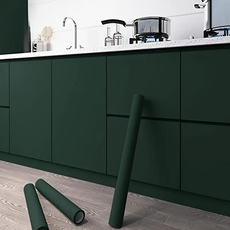 40Cm Removable Pvc Thick Solid Color Waterproof Wallpaper Matte Contact Paper Wall Self-Adhesive Countertop Cabinet Shelf Quality